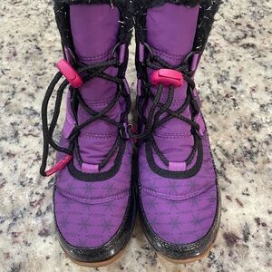 Sorel Purple and Black Snow Boots